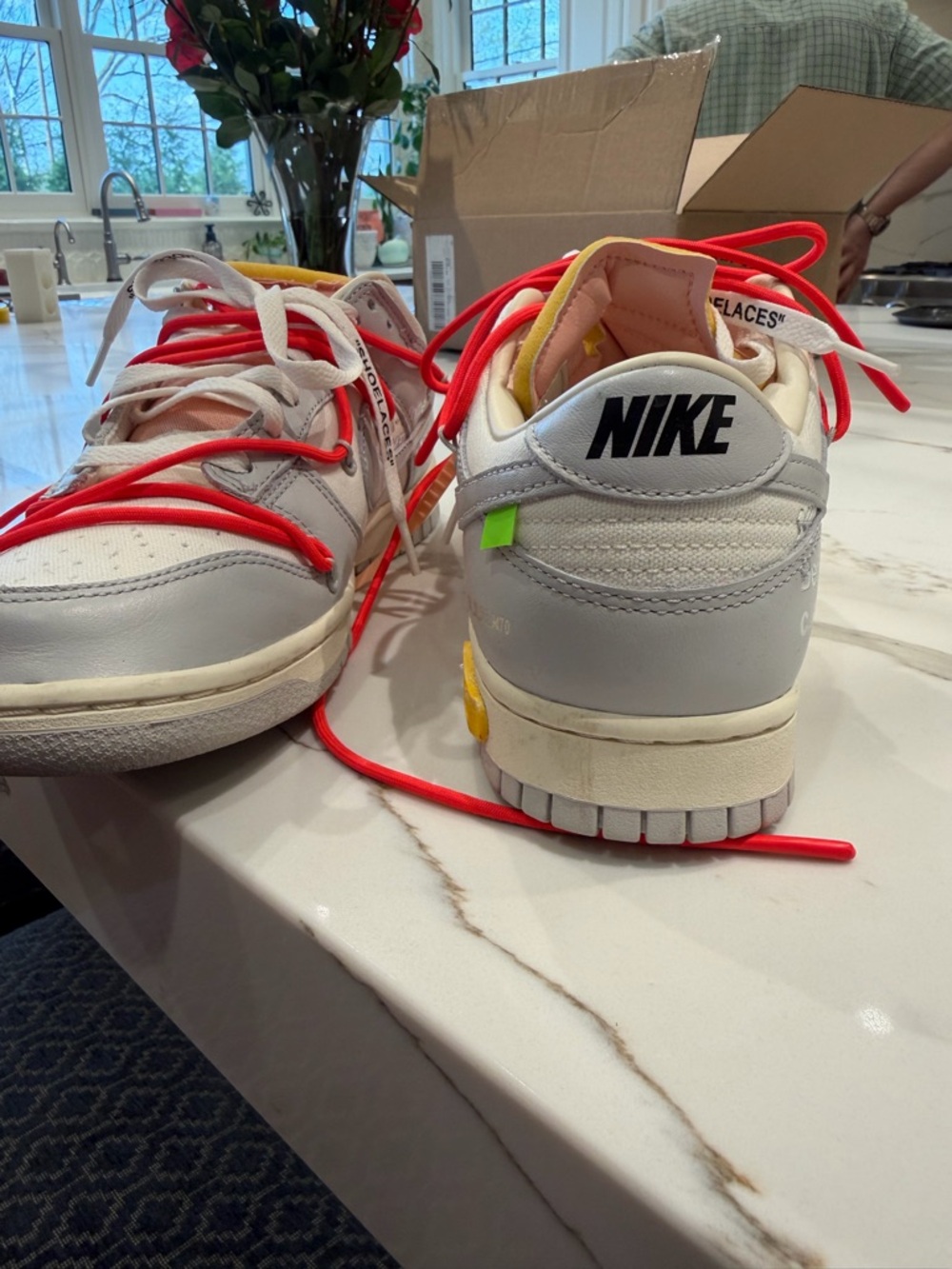 Nike Off White x Dunk Low Lot 06/50 - Size 9.5 - worn once!! - Picture 10 of 12